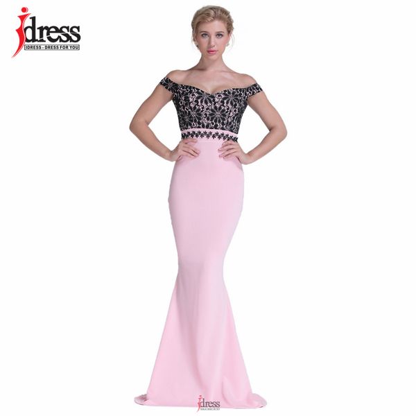 idress club factory runway designer maxi evening party dress summer off shoulder pink patchwork lace long dress, Black;pink
idress club factory runway designer maxi evening party dress summer off shoulder pink patchwork lace long dress, Black;pink