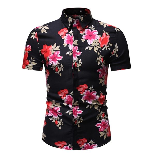 2019 retro floral printed man casual shirts fashion classic men dress shirt breathable men's short sleeve brand clothing yn64, White;black
2019 retro floral printed man casual shirts fashion classic men dress shirt breathable men's short sleeve brand clothing yn64, White;black
