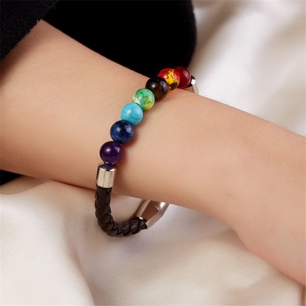 natural stone beaded chakra yoga bracelet magnetic beaded bracelet universe solar system planets bracelets charm jewelry, Black
natural stone beaded chakra yoga bracelet magnetic beaded bracelet universe solar system planets bracelets charm jewelry, Black