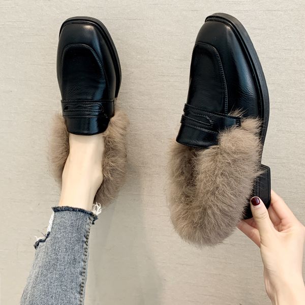 winter autumn slip on leather flat shoes for women leather plush wool flat shoes warm snow boots ladies fur ankle boots high low heels, Black
winter autumn slip on leather flat shoes for women leather plush wool flat shoes warm snow boots ladies fur ankle boots high low heels, Black