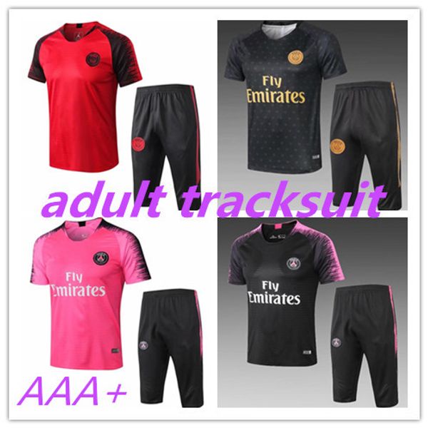 new 2018 2019 psg jordam short sleeve training suit mbappe cavani tracksuit 18 19 maillot de foot paris 3/4 pants football uniform sports, Black
new 2018 2019 psg jordam short sleeve training suit mbappe cavani tracksuit 18 19 maillot de foot paris 3/4 pants football uniform sports, Black