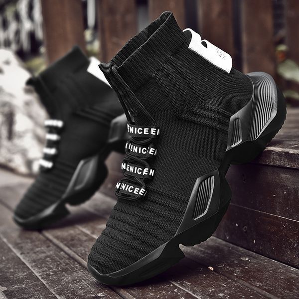 vsiovry spring autumn fashion socks sneakers men shoes chunky dad shoes men knit breathable walking sneakers no-slip krasovki, Black
vsiovry spring autumn fashion socks sneakers men shoes chunky dad shoes men knit breathable walking sneakers no-slip krasovki, Black