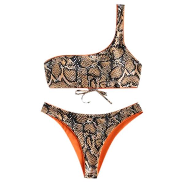 knotted snakeskin one shoulder bikini plunging elastic print set swimsuit twopiece swimwear women maillot de bain femme
knotted snakeskin one shoulder bikini plunging elastic print set swimsuit twopiece swimwear women maillot de bain femme
