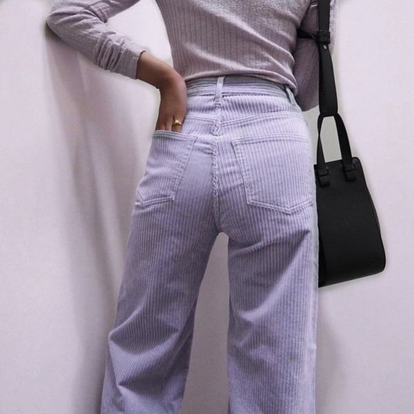 2020 new autumn winter corduroy long trousers korean high waist women's clothing pants fashion elegant wide leg woman pants, Black;white
2020 new autumn winter corduroy long trousers korean high waist women's clothing pants fashion elegant wide leg woman pants, Black;white