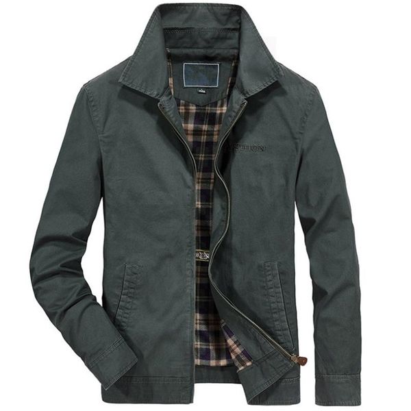 new jacket men's lapel jacket thin section spring and autumn casual sports cotton, Black;brown 
new jacket men's lapel jacket thin section spring and autumn casual sports cotton, Black;brown