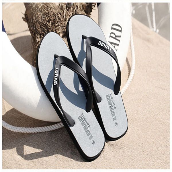 men's flip flops summer non-slip outdoor leisure rubber sandals trend fashion, Black
men's flip flops summer non-slip outdoor leisure rubber sandals trend fashion, Black