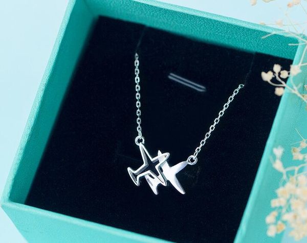 real. 925 sterling silver double plane /aircraft pendant necklace airplane jewelry chain -"new" gtlx711
real. 925 sterling silver double plane /aircraft pendant necklace airplane jewelry chain -"new" gtlx711