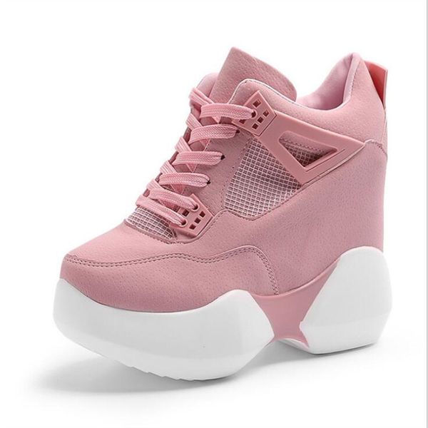 2019 women's high platform breathable pu women height increasi shoes 12cm wedges thick sole trainers ladies sneakers y200424, Black
2019 women's high platform breathable pu women height increasi shoes 12cm wedges thick sole trainers ladies sneakers y200424, Black