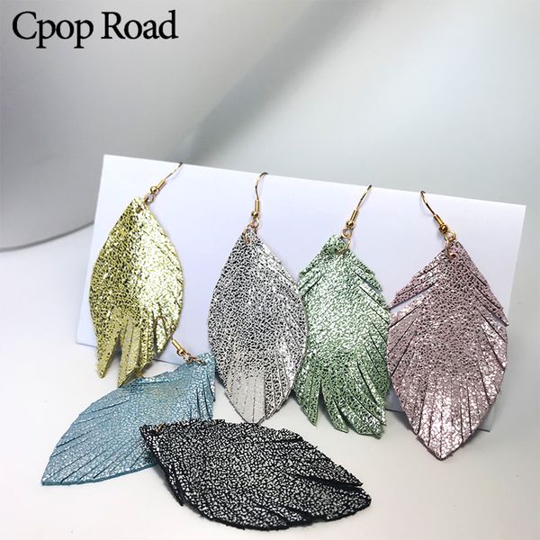 shiny leaf genuine leather earrings for women bright tassel drop dangle earrings leather accessories jewelry party accessories, Silver
shiny leaf genuine leather earrings for women bright tassel drop dangle earrings leather accessories jewelry party accessories, Silver