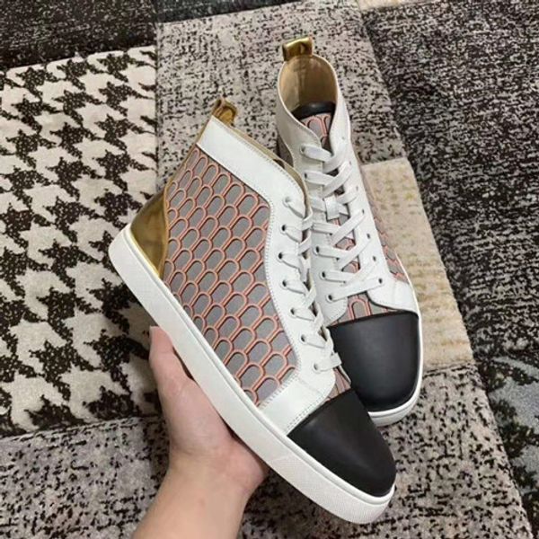 perfect quality fashion spikes red bottom sneakers shoes, lover design women,men printed leather outdoor casual walking eu35-46, Black
perfect quality fashion spikes red bottom sneakers shoes, lover design women,men printed leather outdoor casual walking eu35-46, Black
