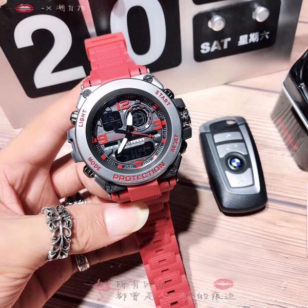 brand luxury men sport watches big dial g style military wristwatches multifunction led digital shock waterproof quartz watch for men's, Slivery;brown
brand luxury men sport watches big dial g style military wristwatches multifunction led digital shock waterproof quartz watch for men's, Slivery;brown
