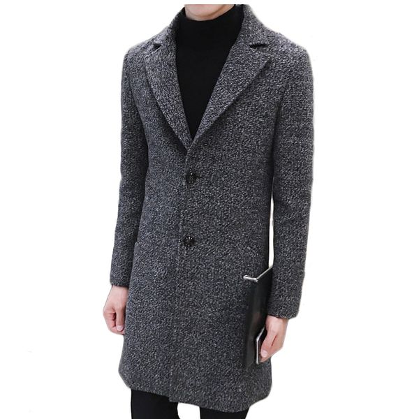 mens trench coat 2019 new fashion designer long mens coat autumn winter windproof slim trench men plus size, Black
mens trench coat 2019 new fashion designer long mens coat autumn winter windproof slim trench men plus size, Black