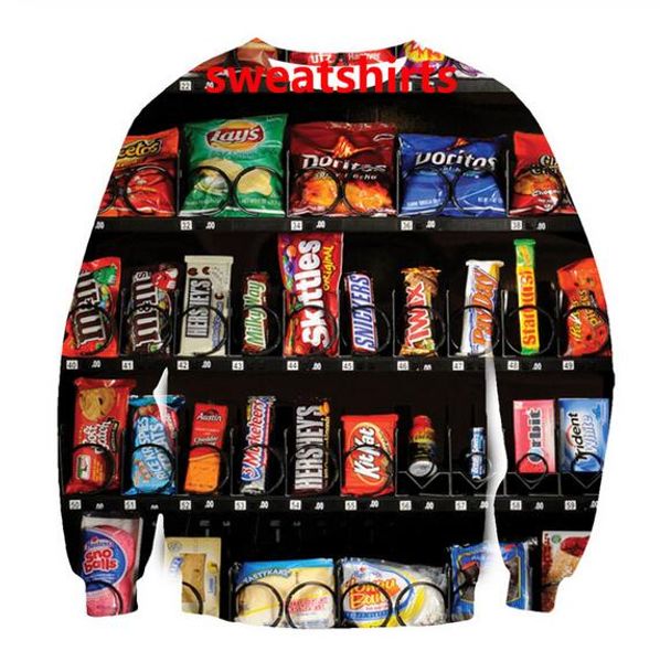 2020 fashion sweatshirt vending machine funny 3d print crewneck sweatshirt mens women style pullovers wy025, Black
2020 fashion sweatshirt vending machine funny 3d print crewneck sweatshirt mens women style pullovers wy025, Black