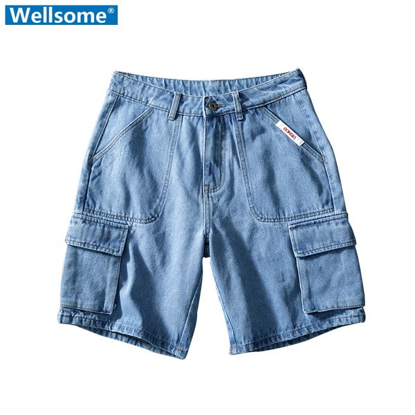 jeans men middle waist casual male trousers summer baggy short denim jeans man loose fit pants elastic men's denim shorts hommes, Blue
jeans men middle waist casual male trousers summer baggy short denim jeans man loose fit pants elastic men's denim shorts hommes, Blue