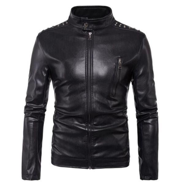 personalized motorcycle mens leather jacket stand collar slim coat rivet jackets fashion clothing jaqueta street punk rock black
personalized motorcycle mens leather jacket stand collar slim coat rivet jackets fashion clothing jaqueta street punk rock black