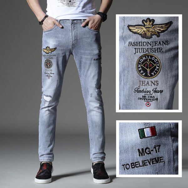 mens 2020 luxury designer clothes jeans for men fashion hip hop denim pants true brand skinny biker rock revival mens designer jeans, Blue
mens 2020 luxury designer clothes jeans for men fashion hip hop denim pants true brand skinny biker rock revival mens designer jeans, Blue