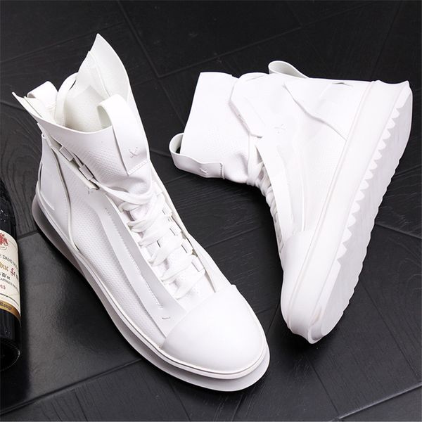 new arrival fashion men summer boots casual shoes high lace up trending man leisure shoes platform, Black
new arrival fashion men summer boots casual shoes high lace up trending man leisure shoes platform, Black