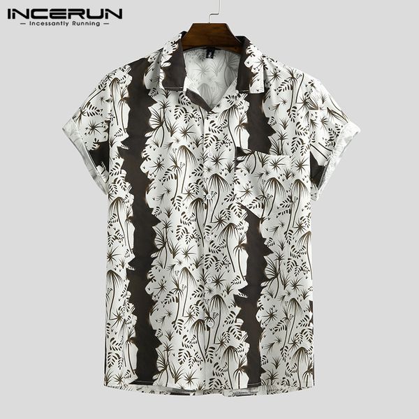 men's casual shirts incerun summer fashion men shirt printing short sleeve lapel 2021 breathable streetwear vacation hawaiian, White;black
men's casual shirts incerun summer fashion men shirt printing short sleeve lapel 2021 breathable streetwear vacation hawaiian, White;black