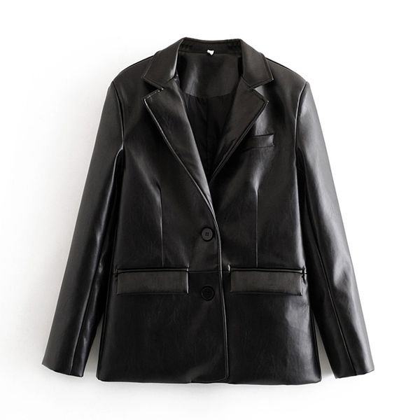malina solid notched long sleeve blazers women fashion single breasted jackets women elegant pu leather suits female ladies lz, White;black
malina solid notched long sleeve blazers women fashion single breasted jackets women elegant pu leather suits female ladies lz, White;black