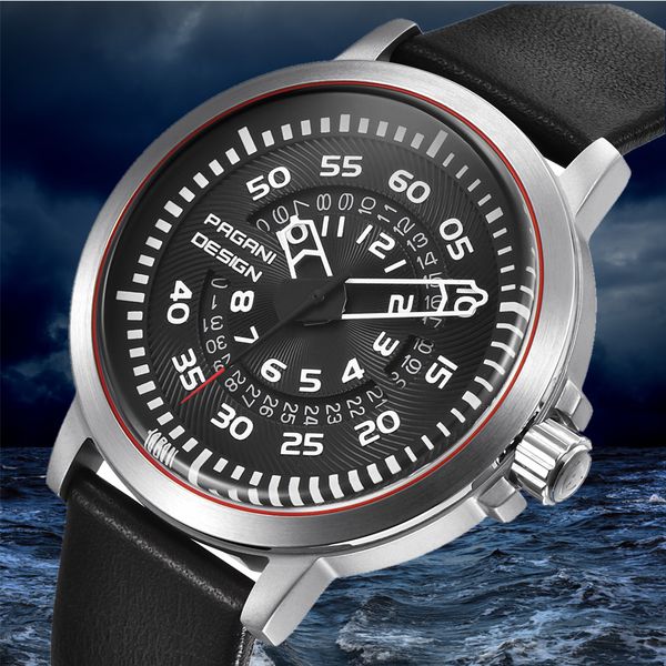PAGANI DESIGN Top Luxury Mens Watches Waterproof Leather Quartz Unique Design Hollow Calendar Men's Watch Relogio Masculino Saat
PAGANI DESIGN Top Luxury Mens Watches Waterproof Leather Quartz Unique Design Hollow Calendar Men's Watch Relogio Masculino Saat