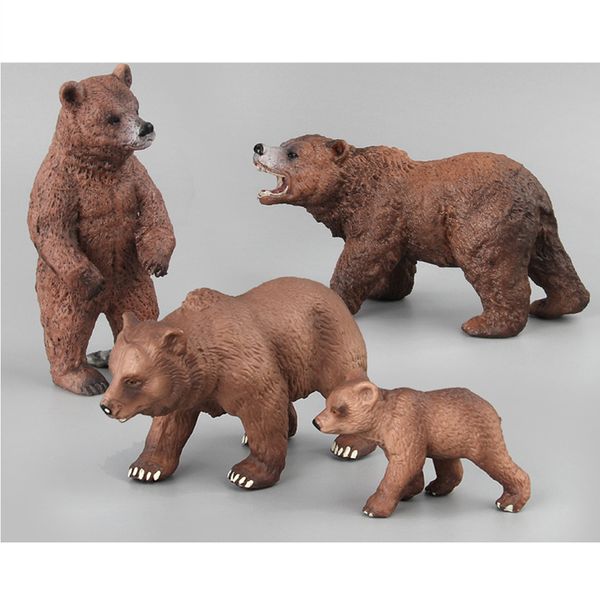 realistic brown bear wildlife model, animal action figure toy for kids toddlers, home decor, collection, 4 pieces
realistic brown bear wildlife model, animal action figure toy for kids toddlers, home decor, collection, 4 pieces