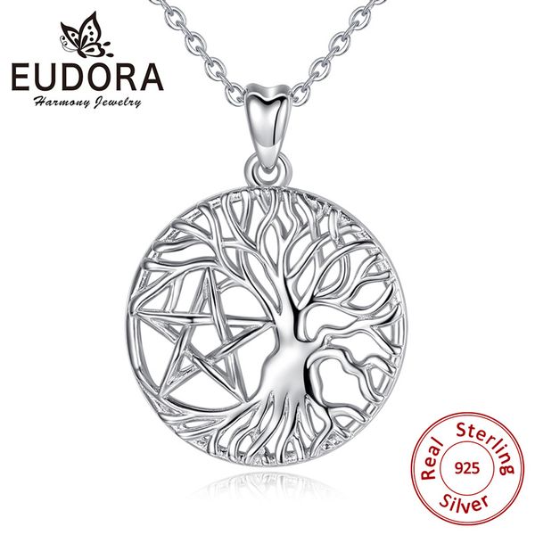 eudora 100% 925 sterling silver celtics knot tree of life pendant necklaces with star charming jewelry for women gift d418
eudora 100% 925 sterling silver celtics knot tree of life pendant necklaces with star charming jewelry for women gift d418