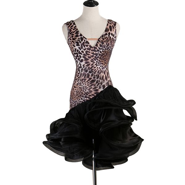 2019 latin dance dress women latina salsa latin dance competition dresses d0310 leopard print fluffy sheer hem, Black;red
2019 latin dance dress women latina salsa latin dance competition dresses d0310 leopard print fluffy sheer hem, Black;red