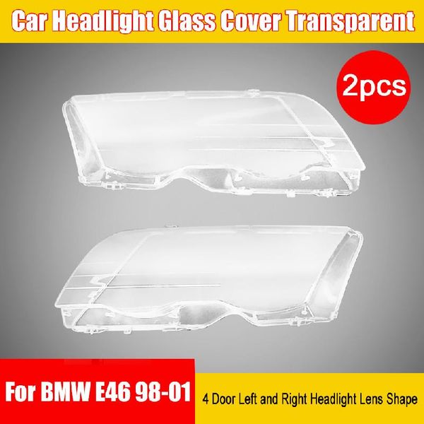 headlight mask 2 pieces of car headlight glass cover transparent 4 door left and right lens shape for e46 98-01
headlight mask 2 pieces of car headlight glass cover transparent 4 door left and right lens shape for e46 98-01