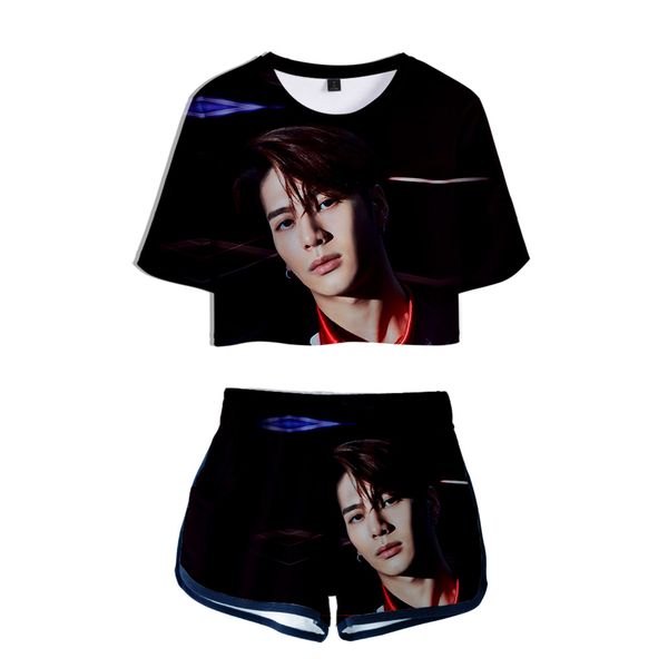 summer korean group got7 two pieces sets women jackson youngjae jinyoung p print fans exposed navel crop + shorts, White
summer korean group got7 two pieces sets women jackson youngjae jinyoung p print fans exposed navel crop + shorts, White