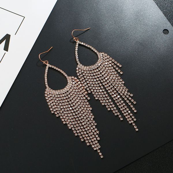 fashion- tassel dangle earrings women girl golden silver chains fringes chandelier earring luxurious bride wedding jewelry ing
fashion- tassel dangle earrings women girl golden silver chains fringes chandelier earring luxurious bride wedding jewelry ing
