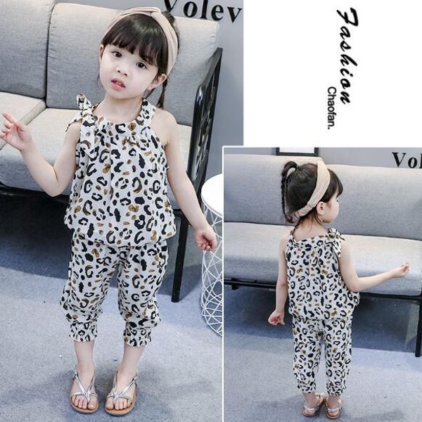 wholesale 2019 summer sling leopard print set 1-5t kids designer clothes girls lace ruffled hi-lo waist trim tunic & leggings set by2-012, White
wholesale 2019 summer sling leopard print set 1-5t kids designer clothes girls lace ruffled hi-lo waist trim tunic & leggings set by2-012, White