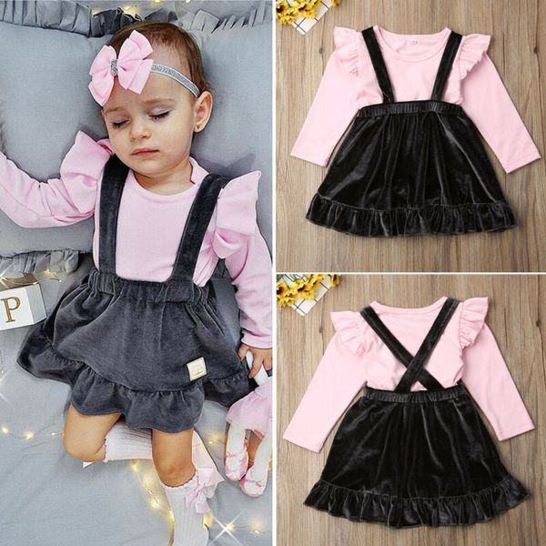 toddler kid baby girl ruffle t-shirt velvet suspender skirt dress outfits z
toddler kid baby girl ruffle t-shirt velvet suspender skirt dress outfits z
