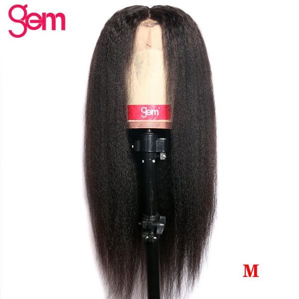 lace wigs kinky straight wig brazilian remy 13*4 front human hair for women gem 150% material grade m, Black;brown
lace wigs kinky straight wig brazilian remy 13*4 front human hair for women gem 150% material grade m, Black;brown