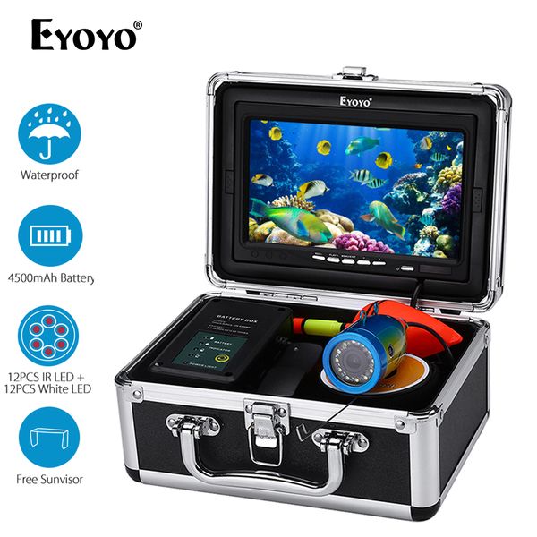 eyoyo ef07 fish finder underwater fishing camera 7" 1000tvl waterproof video under water camera 12 pcs infrared lamp white led
eyoyo ef07 fish finder underwater fishing camera 7" 1000tvl waterproof video under water camera 12 pcs infrared lamp white led