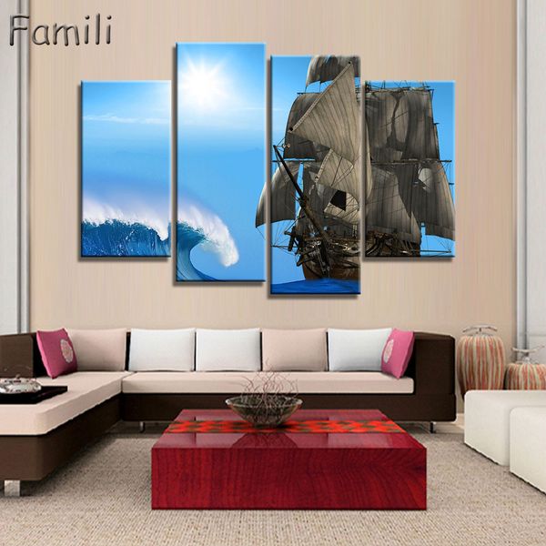 4pieces/set unframed sailing boat canvas painting art posters and prints landscape wall art home decor for living room home decor
4pieces/set unframed sailing boat canvas painting art posters and prints landscape wall art home decor for living room home decor