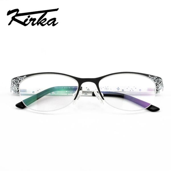 kirka glasses frame women metal vintage myopia eyewear clear optical eyeglass spring hinge armacao de eyeglasses frame women, Black
kirka glasses frame women metal vintage myopia eyewear clear optical eyeglass spring hinge armacao de eyeglasses frame women, Black