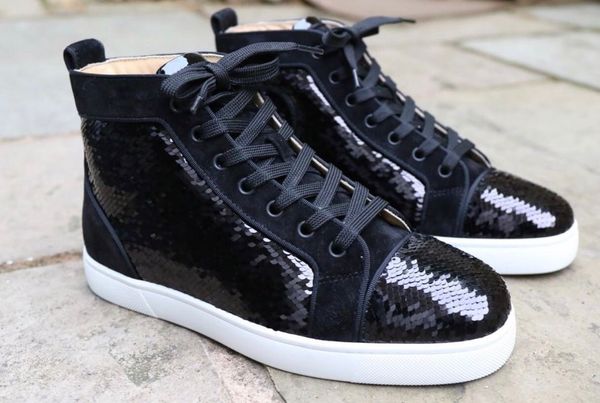 black sequin leather sneaker flats high red bottom luxurious brands sneakers men's fashion casual designer men walking with box
black sequin leather sneaker flats high red bottom luxurious brands sneakers men's fashion casual designer men walking with box