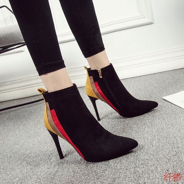 women boots high heels zipper brand women's shoes winter footwear boots-women booties ladies stiletto fashion ankle 2020 autumn, Black
women boots high heels zipper brand women's shoes winter footwear boots-women booties ladies stiletto fashion ankle 2020 autumn, Black