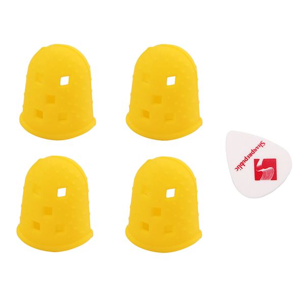 4 pieces guitar thumb finger picks protector silicone finger guards for beginner practice
4 pieces guitar thumb finger picks protector silicone finger guards for beginner practice