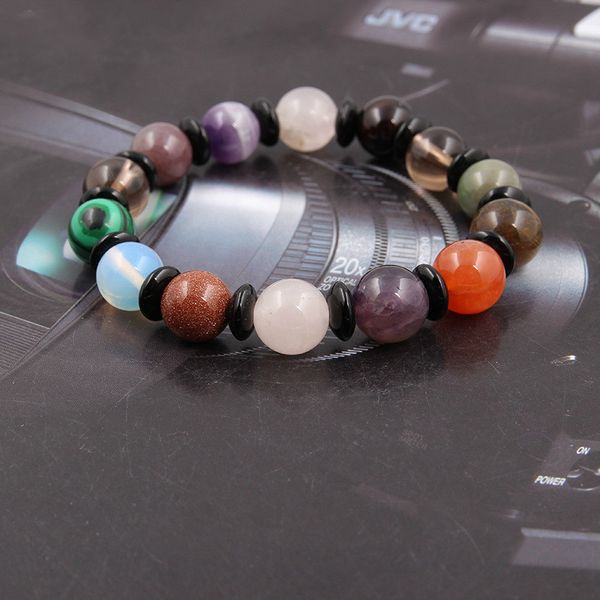 new natural stone beads amethysts agates tiger eye rose crystal friendship bracelets for women men yoga bracelet, Black
new natural stone beads amethysts agates tiger eye rose crystal friendship bracelets for women men yoga bracelet, Black