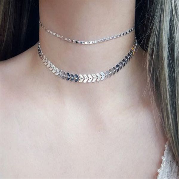 new fashion letter v choker necklace for women girls double layer statement necklace collier jewelry accessories, Golden;silver
new fashion letter v choker necklace for women girls double layer statement necklace collier jewelry accessories, Golden;silver