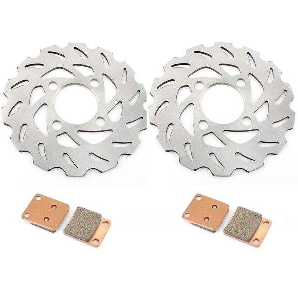 bikingboy front brake discs disks rotors pads for yamaha yfs 200 blaster 03-06 yfm 250 big bear 07-09 yfm 250 beartracker 01-04
bikingboy front brake discs disks rotors pads for yamaha yfs 200 blaster 03-06 yfm 250 big bear 07-09 yfm 250 beartracker 01-04