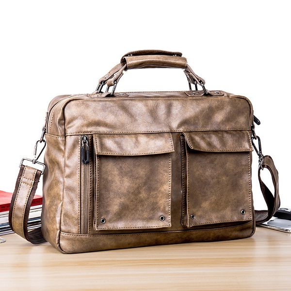 pu leather men's bag briefcase lapbag suitcase messenger shoulder tote back handbag big pocket portfolio
pu leather men's bag briefcase lapbag suitcase messenger shoulder tote back handbag big pocket portfolio