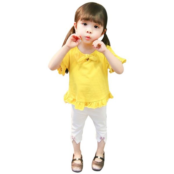 summer children baby girls casual solid pattern short sleeve t-shirt+shorts suits costume set kids school home party dress, White
summer children baby girls casual solid pattern short sleeve t-shirt+shorts suits costume set kids school home party dress, White