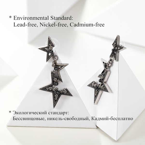 fashion-star drop earrings for women vintage silver color abstract rhinestone geometric long dangle earrings fashion jewelry, Golden;silver
fashion-star drop earrings for women vintage silver color abstract rhinestone geometric long dangle earrings fashion jewelry, Golden;silver