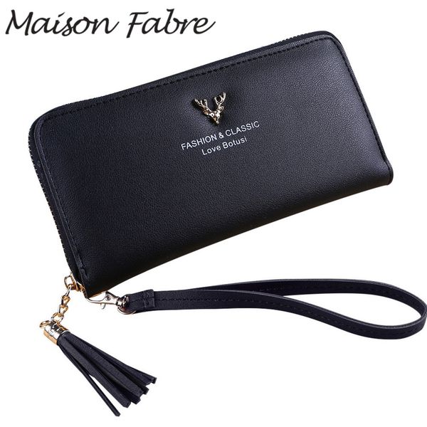 maison fabre bag womens leather wallet zipper long tassle deer wallet case simple coin purse summer ladies card holder pocket, Red;black
maison fabre bag womens leather wallet zipper long tassle deer wallet case simple coin purse summer ladies card holder pocket, Red;black