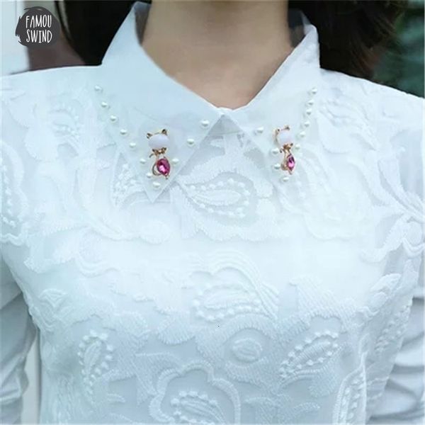 blouse new 2019 turn down collar long sleeve blouses shirts plus size lace women women clothing femininas blusas xy253, White
blouse new 2019 turn down collar long sleeve blouses shirts plus size lace women women clothing femininas blusas xy253, White