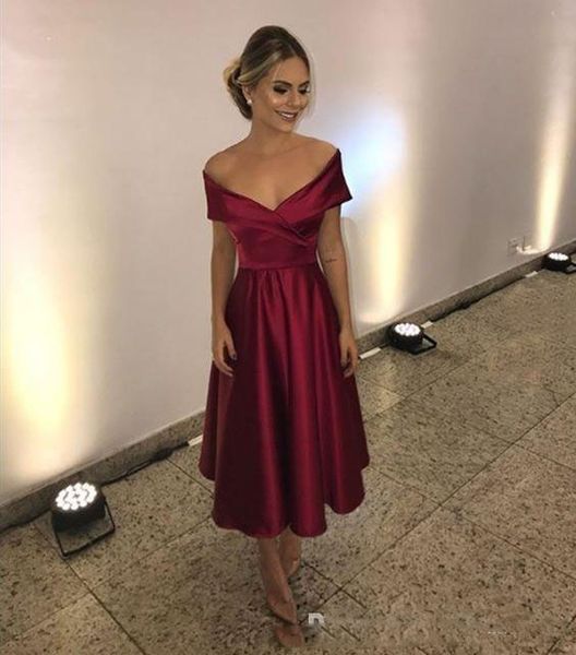 abendkleider off the shoulder tea length short prom dresses custom made semi formal occasion dresses plus size, Black
abendkleider off the shoulder tea length short prom dresses custom made semi formal occasion dresses plus size, Black