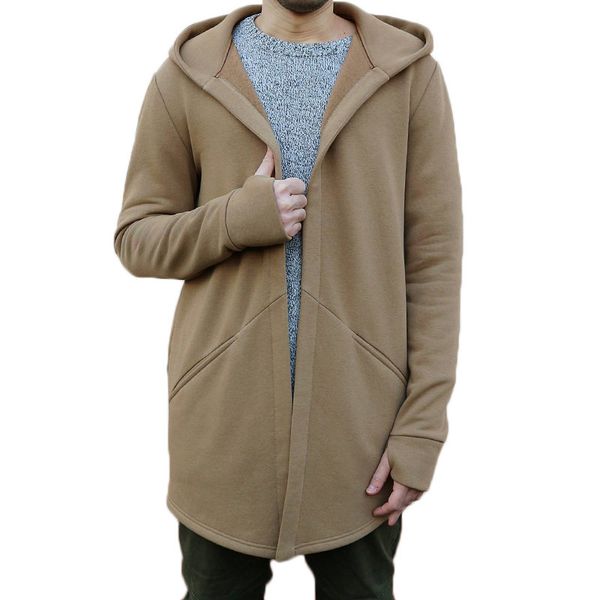 trendy men's warm hooded cardigan coat long sleeve slim pullover jacket fashion coat overcoat, Tan;black
trendy men's warm hooded cardigan coat long sleeve slim pullover jacket fashion coat overcoat, Tan;black