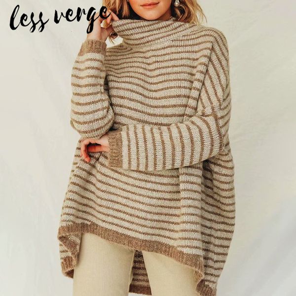 lessverge casual brown knitted women sweater pullovers batwing sleeve turtleneck striped long sweater autumn winter korean cloth, White;black
lessverge casual brown knitted women sweater pullovers batwing sleeve turtleneck striped long sweater autumn winter korean cloth, White;black